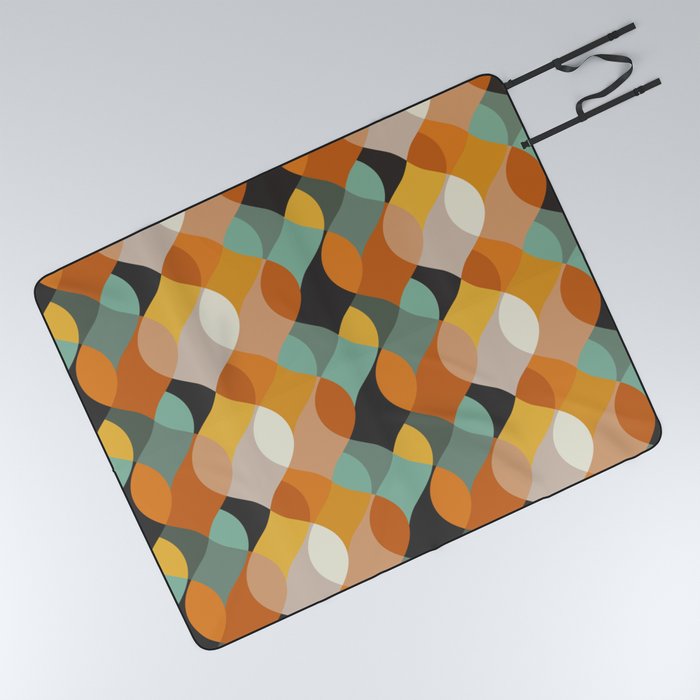 Retro Pattern Picnic Blanket