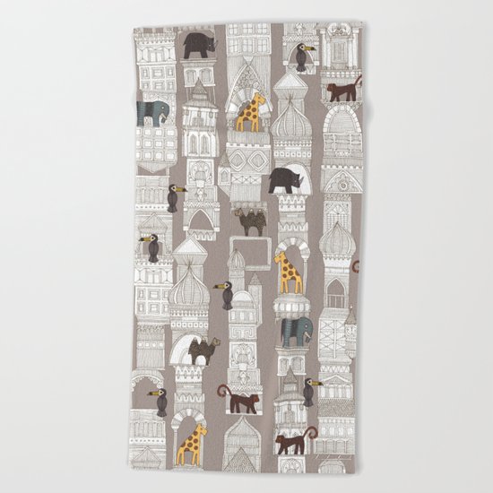 urban jungle pebble Beach Towel