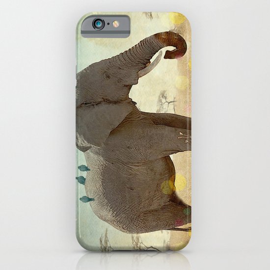 along for the ride _ an elephant and his feathered friends iPhone & iPod Case