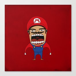 Screaming Mario Canvas Print