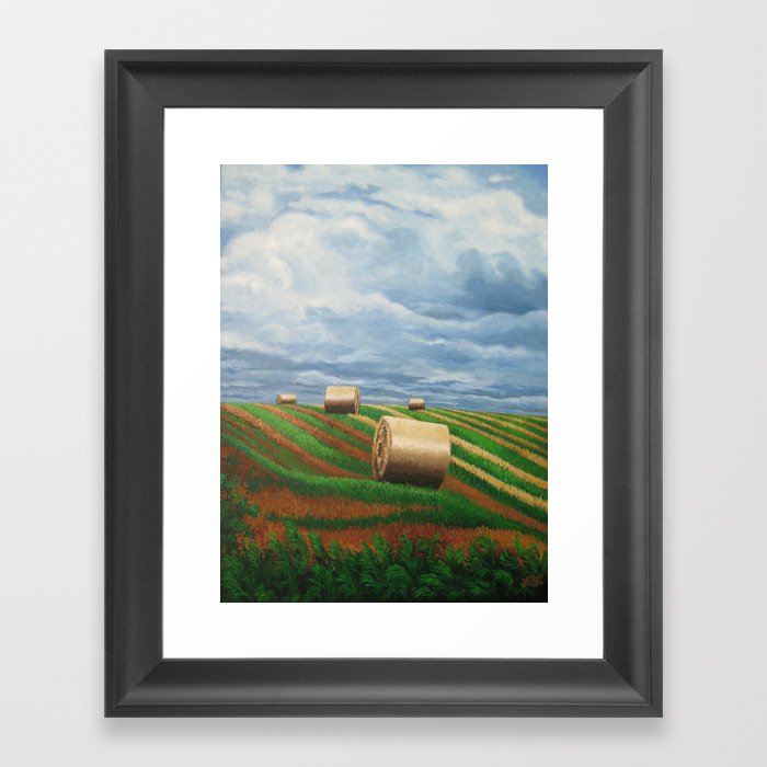 Stormy Harvest Framed Art Print