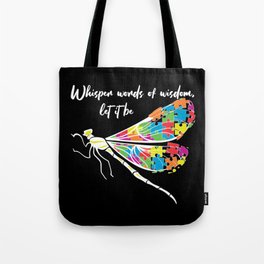 Whisper Words Of Wisdom Autism Awareness Tote Bag