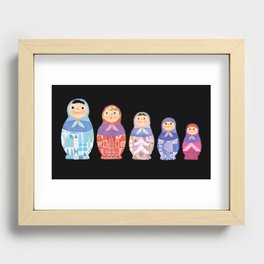 Small, Smaller, Smallest Recessed Framed Print