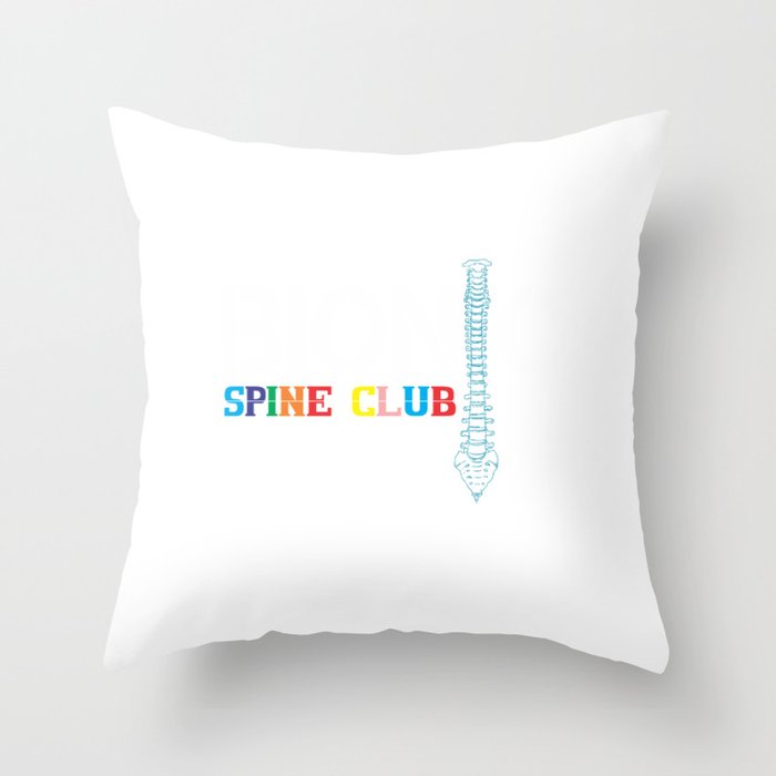 Spine Surgery Recovery Spinal Fusion Back Get Well Throw Pillow
