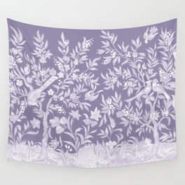 Honey Garden, Lush Purple Wall Tapestry