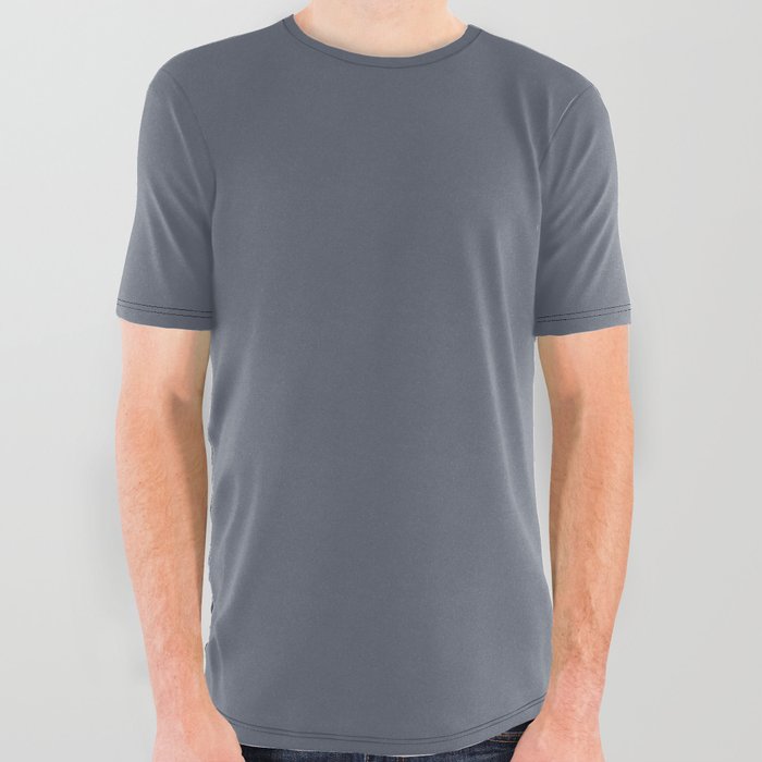 Asteroid Grey All Over Graphic Tee