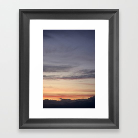 Above The Clouds Framed Art Print