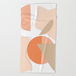 Abstract Color Block Beach Towel