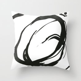 Ink Swirl Throw Pillow