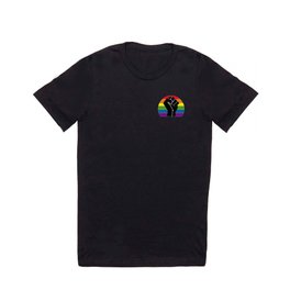 LGBT & BLM Pride Fist T Shirt