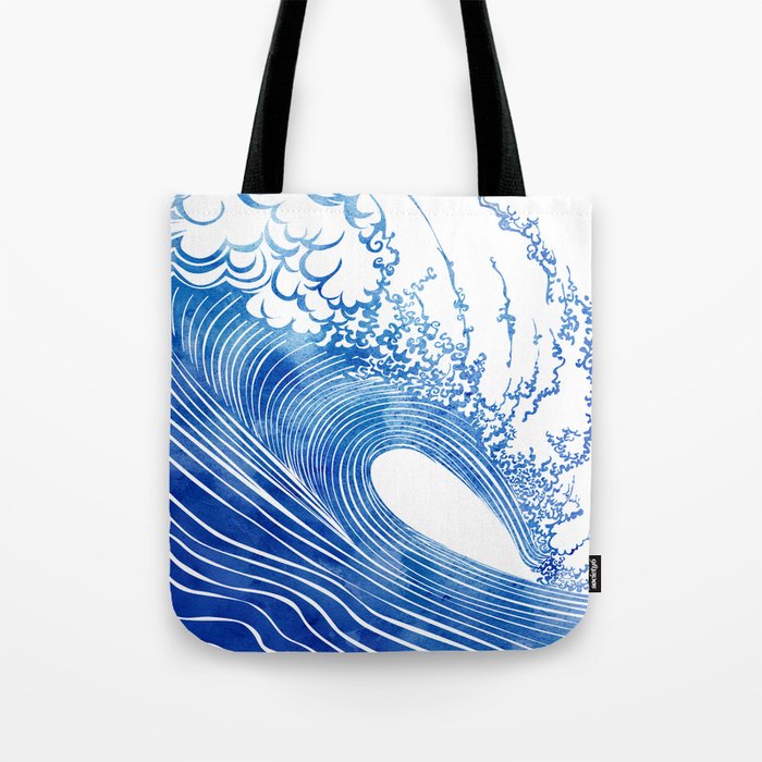 Blue Wave Tote Bag