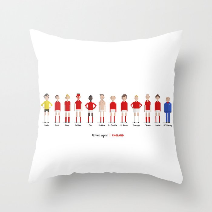 England - All-time squad Throw Pillow