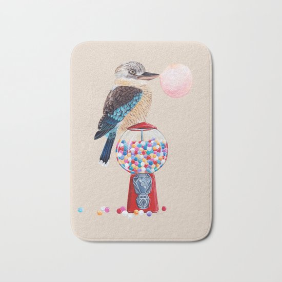 Kookaburra Gumball Machine Bath Mat