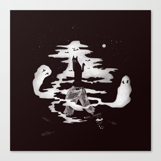 Spooky night Canvas Print
