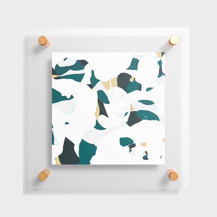 Scandinavian abstract splatter pattern 04 Floating Acrylic Print