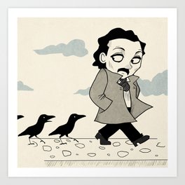 Edgar Allan Poe (Mother Raven) Art Print