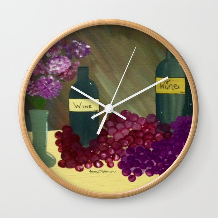 Wine Romance Wall Clock