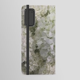 White Hydrangea Android Wallet Case