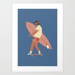 Surf poster Art Print