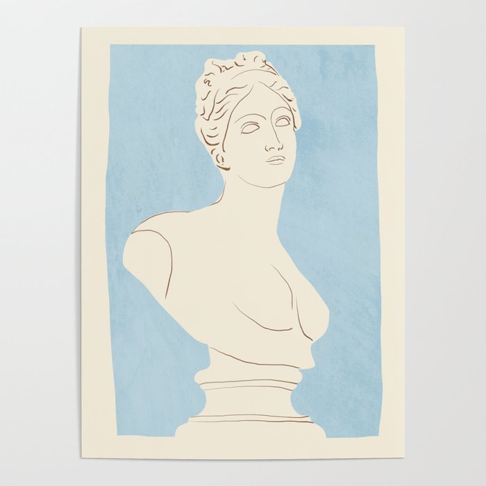 Minimalist Bust 3 Poster