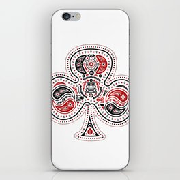83 Drops - Clubs (Red & Black) iPhone Skin