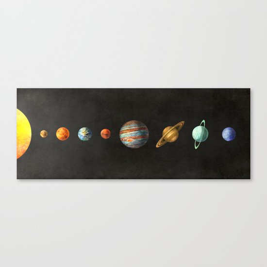 Solar System Canvas Print