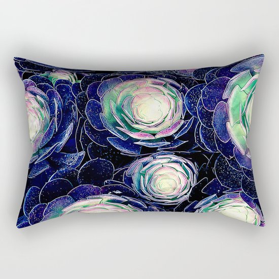 Plant Life At Night Rectangular Pillow