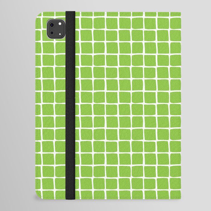 Summer Check Lime iPad Folio Case