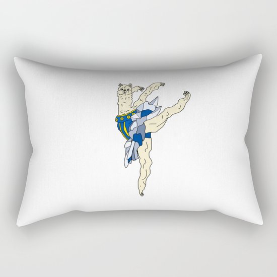 Alpaca Ballerina Tutu Rectangular Pillow