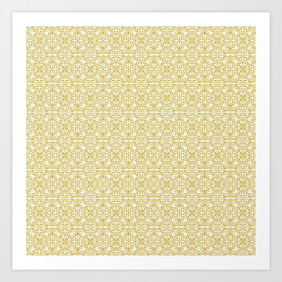 Golden Art Print
