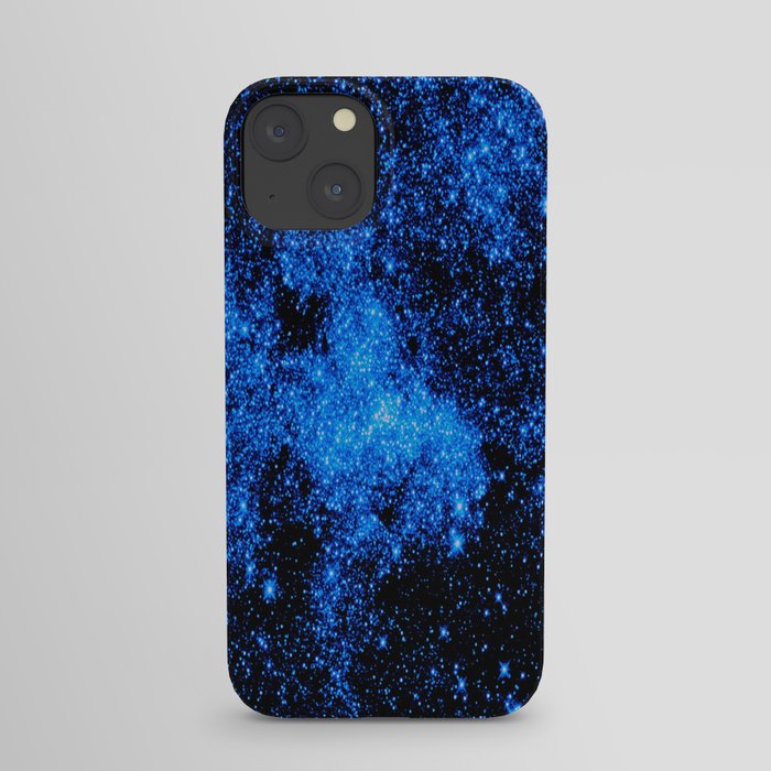 gALAXy Midnight Blue Stars iPhone Case