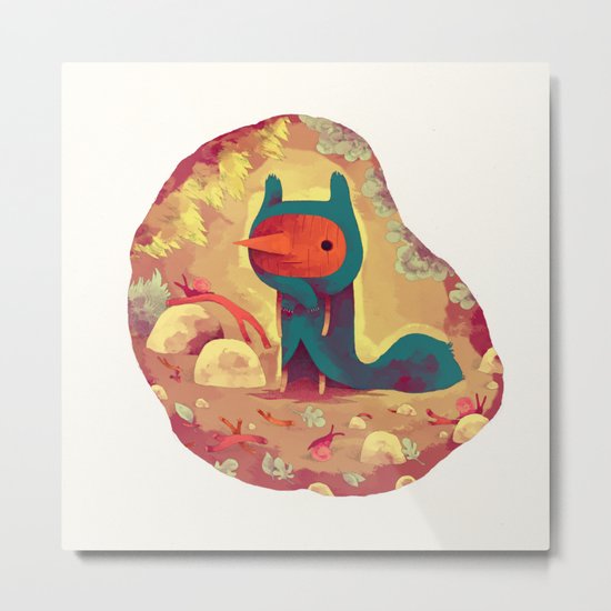 le frisé Metal Print