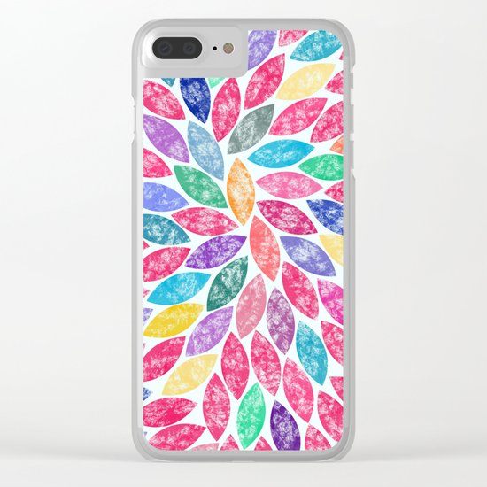 Abstract Colorful leaves II Clear iPhone Case