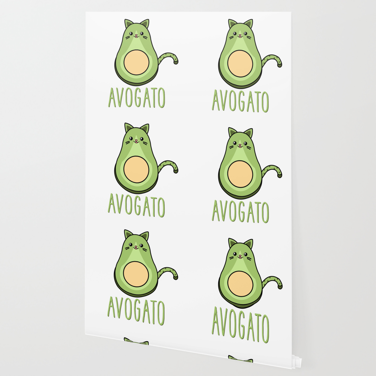 Cute Funny Avocado Cat Kawaii Avogato Cinco De Mayo Gift Wallpaper