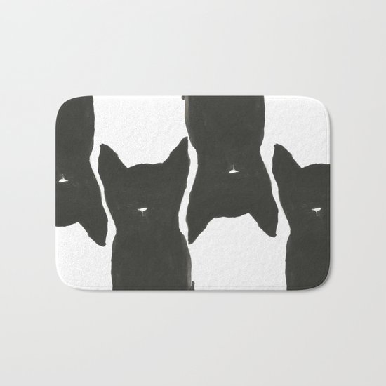 Black Cats Bath Mat