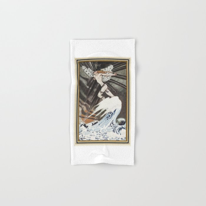 East of the Sun and West of the Moon, illustrated by Kay Nielsen Devil Angel Man On White Wave Hand & Bath Towel