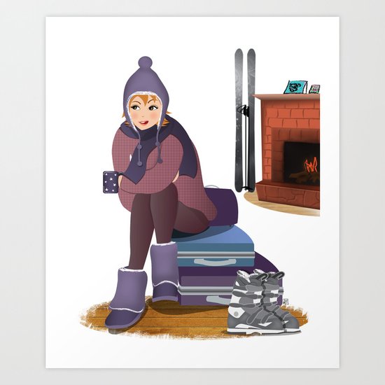 I Love Winter Art Print