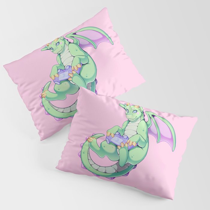 Gamer Dragon Pillow Sham