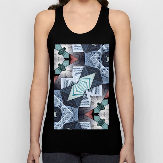 Abstract Structural Collage Unisex Tank Top