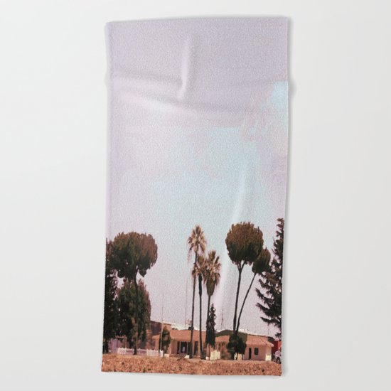 Across the Red Desert Beach Towel