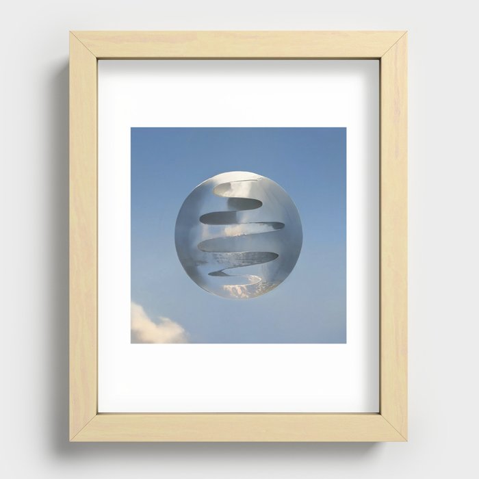 Time Particle II Recessed Framed Print