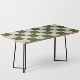 checkerboard hand-painted-olive Coffee Table