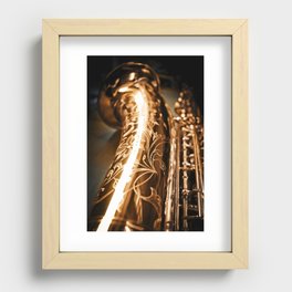 Tenor Saxophone - MIDQ01 Recessed Framed Print