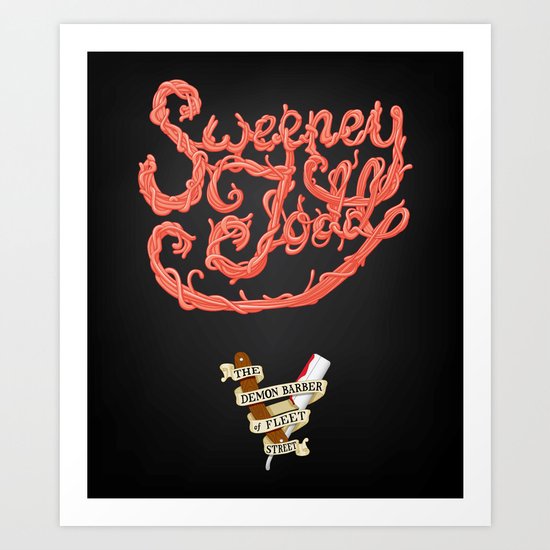 Sweeney Todd Meat Art Print