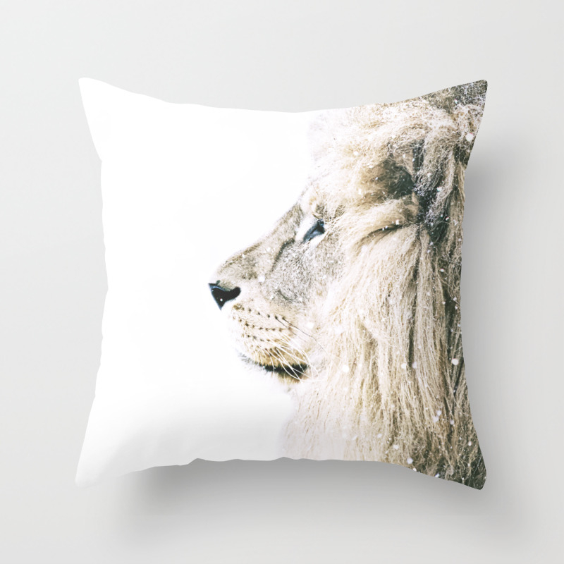 Nordic Lion Throw Pillow By Monikastrigel Society6