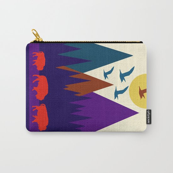 Three Bison Carry-All Pouch
