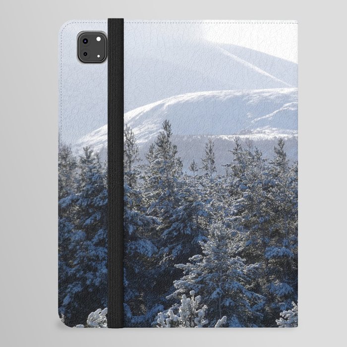 Scottish Highlands Cairngorm Mountains Winter Morning iPad Folio Case