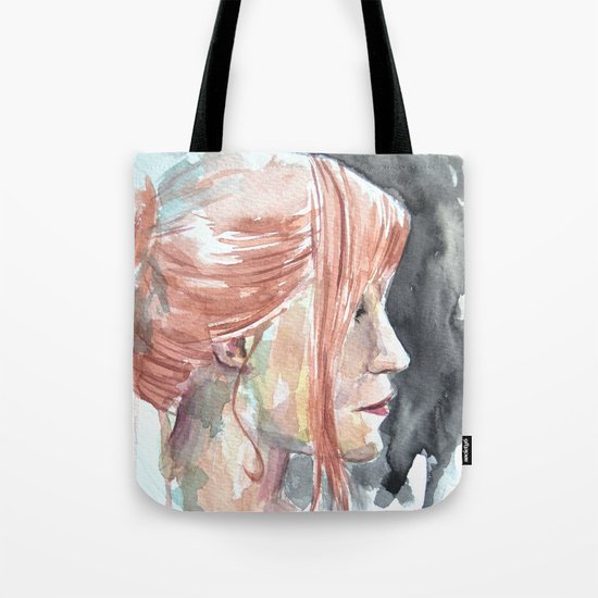 Redhead watercolor Tote Bag