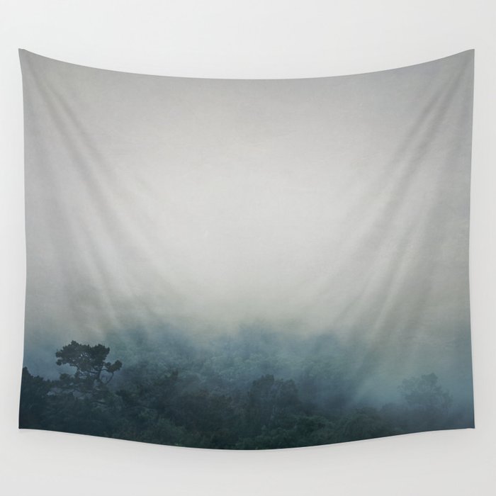 The misty woods Wall Tapestry