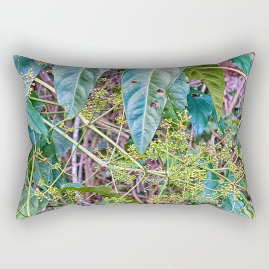 Budding in the rainforest Rectangular Pillow
